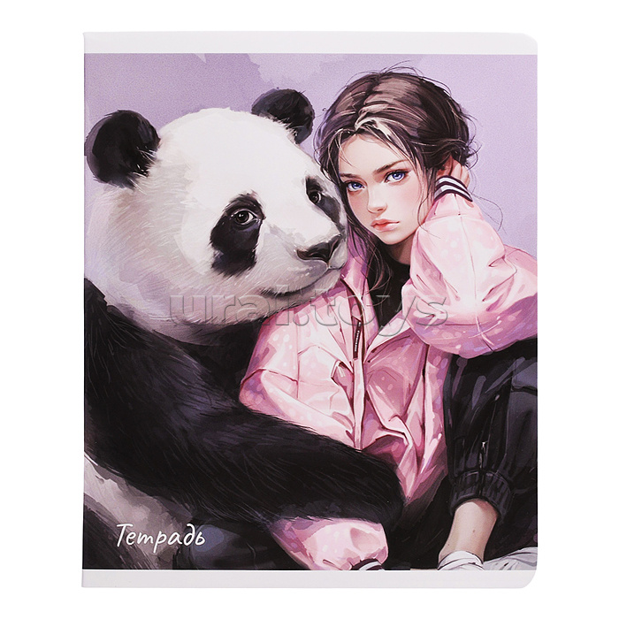 Тетрадь 48 л, клетка "Тотемное животное" А5+, мягкий переплёт (2 скобы)