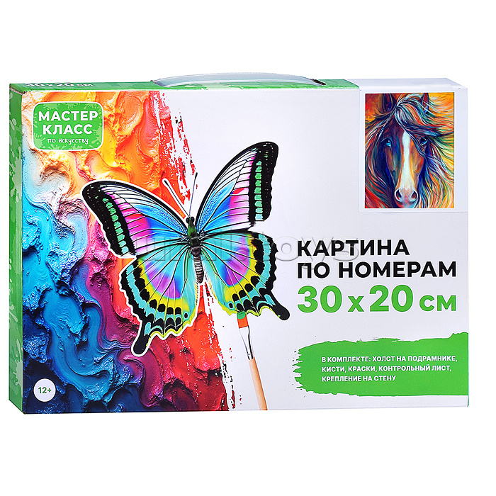 Набор для рисования "Картина по номерам 30х20 см. Чарующая лошадь"