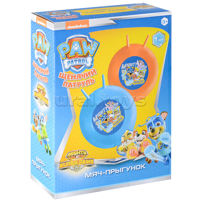 Мяч гимнастический "Щенячий патруль" 45см с рожками, в ассорт.,