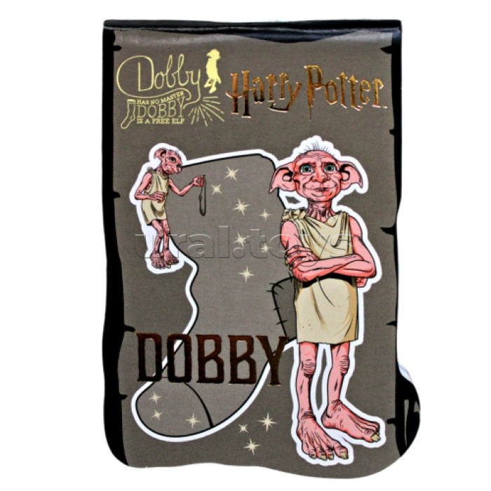 Блокнот фигурный Гарри Поттер, формат А7, 40 листов на скрепке, без линовки, тиснение золотой фольгой