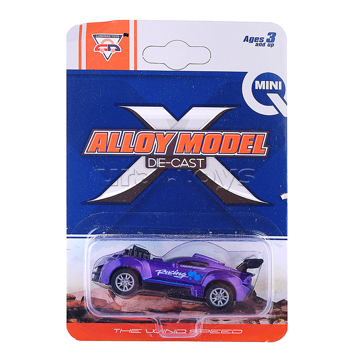 Машина "Кто быстрее" металл. на листе