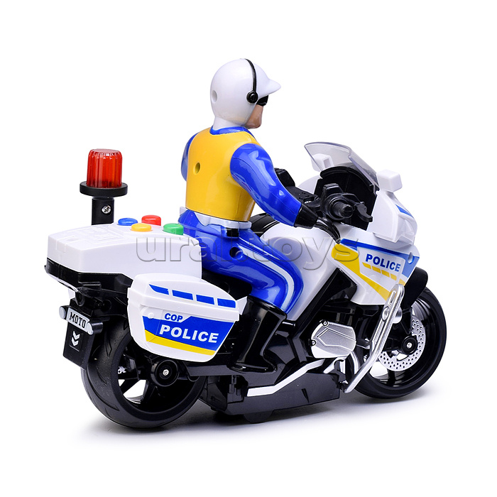 Машина "Мотопатруль" 1:20, цвет белый, в коробке