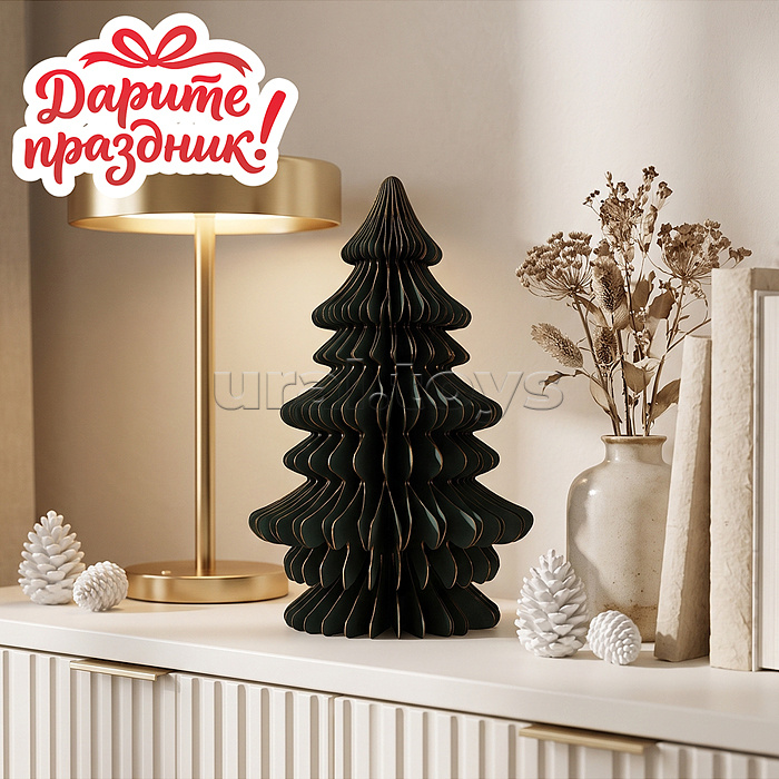 Новогодне украшение "Бумажная Ёлочка" 35см