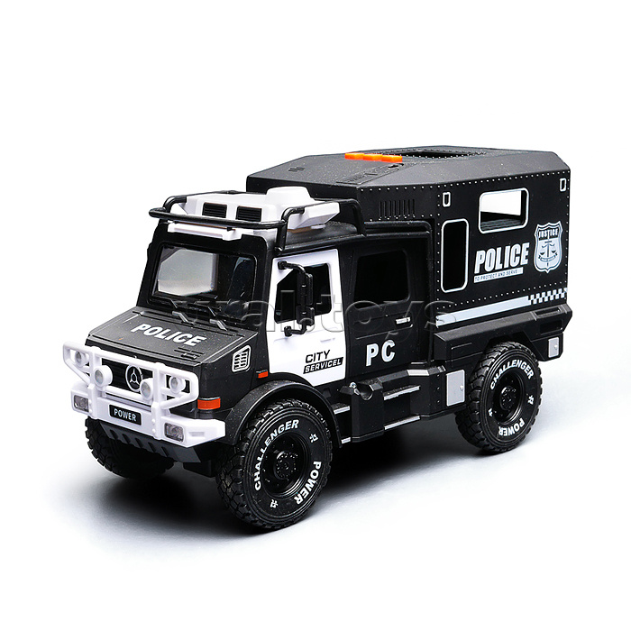 Машина "Трейлер. Полиция" (свет, звук) в коробке