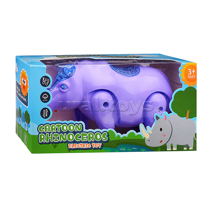 Носорог на батарейках, в коробке