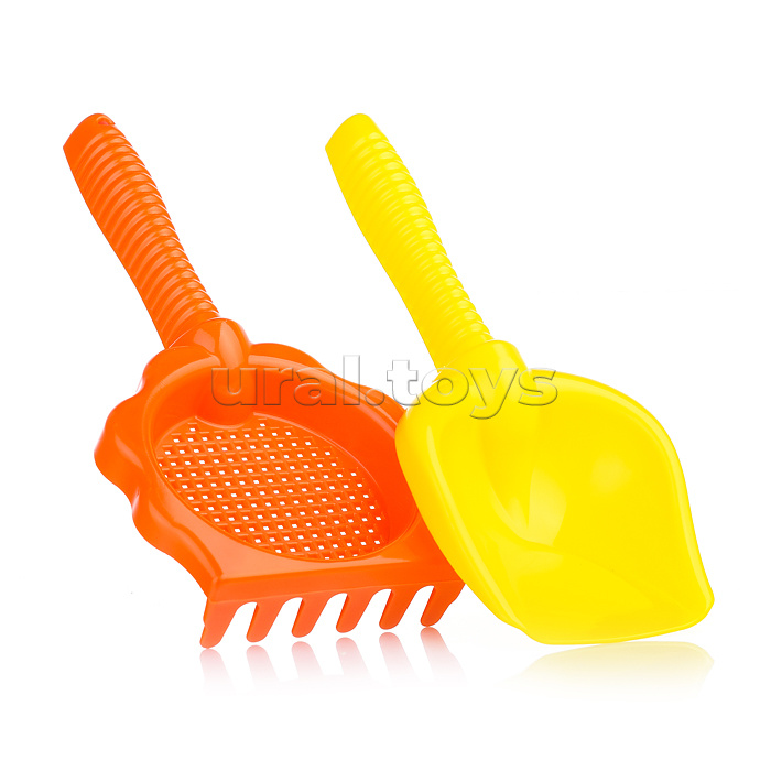 Песочный набор 2пр.(грабли-ситечко 25см, совок 26см)