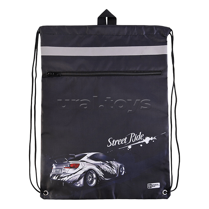 Мешок для обуви "Белая машина" 1 отделение, 36x48 см, полиэстер