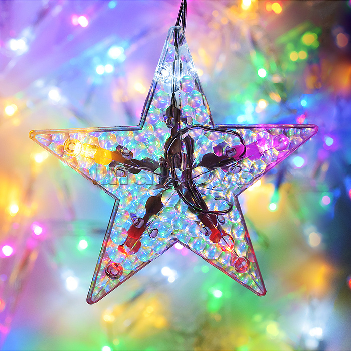 Электрогирлянда интерьерная "Звёзды" цветная