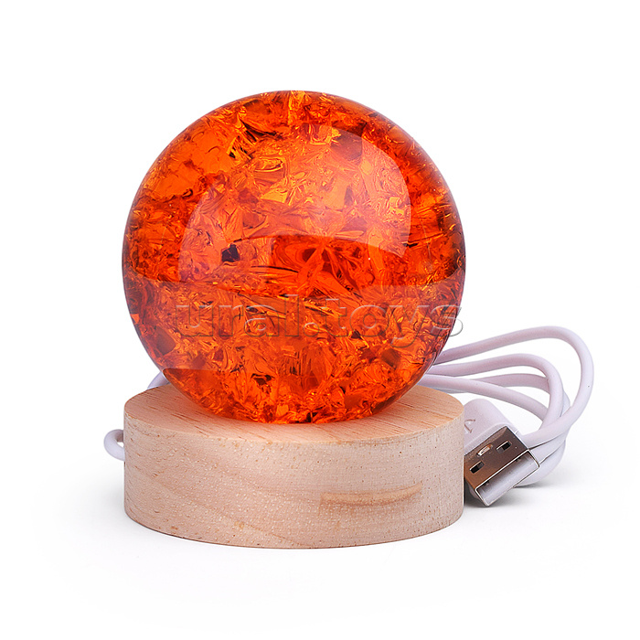 Светильник "Хрустальный шар" (в ассортименте) в коробке