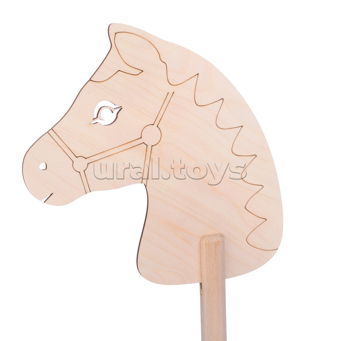 Игрушка (Лошадка на палке 65см "Раскрась меня") 7095/40