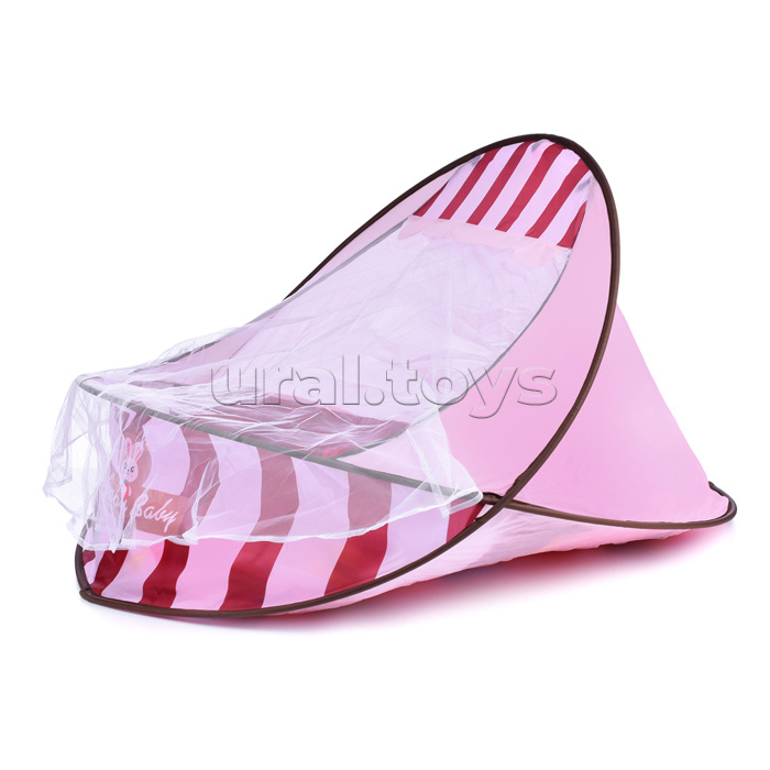 Детский развивающий коврик "Зайка" с защитной вуалью, со звуком, в коробке