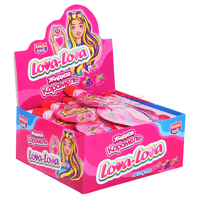 Жидкая карамель "Lova-Lova" ассорти 20гр*30шт