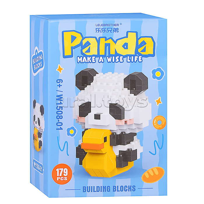 Конструктор "Панда на кресле-качалке" (179 дет.) в коробке