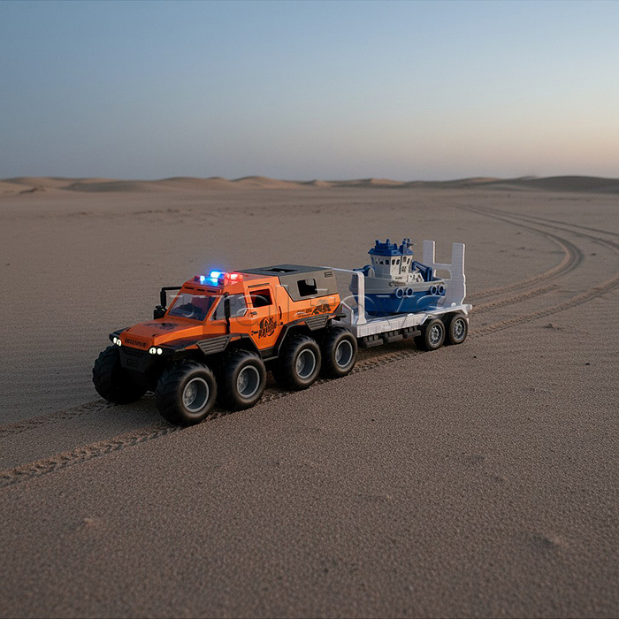 Машина "Машина буксир" (свет, звук) в коробке