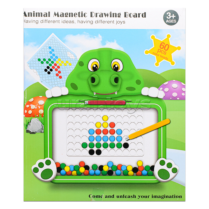 Мозаика магнитная "Динозаврик" в коробке