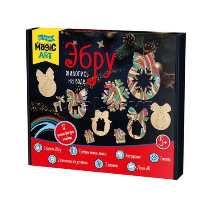 Набор для рисования на воде "Эмбру" Елочные игрушки серия "Magic ART"