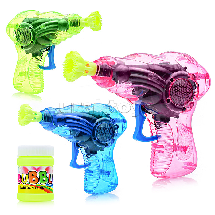 Пистолет для мыльных пузырей "Весёлый пузырь‑стрелок" в пакете