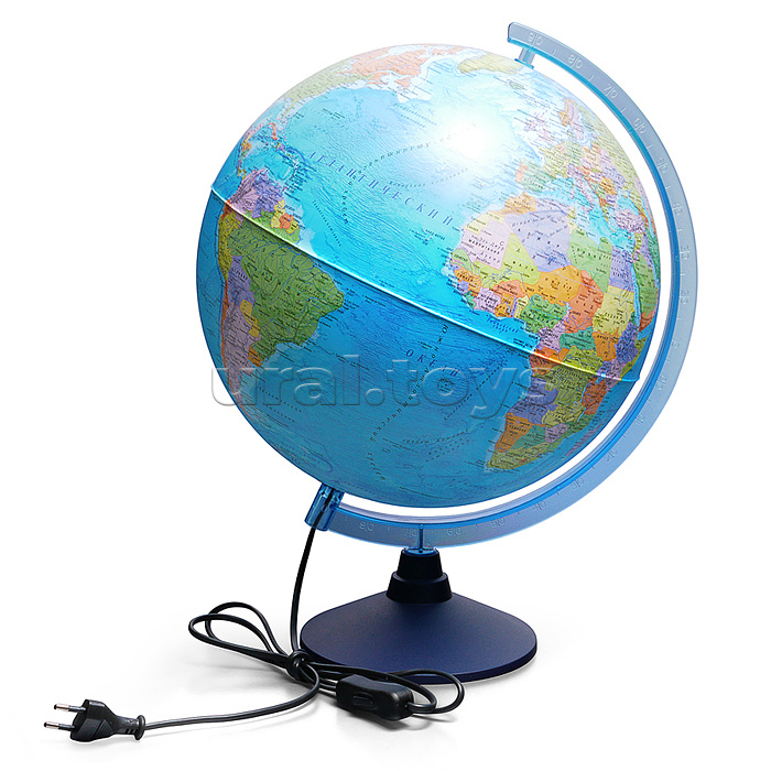Интерактивный глобус Земли политический 320мм с подсветкой