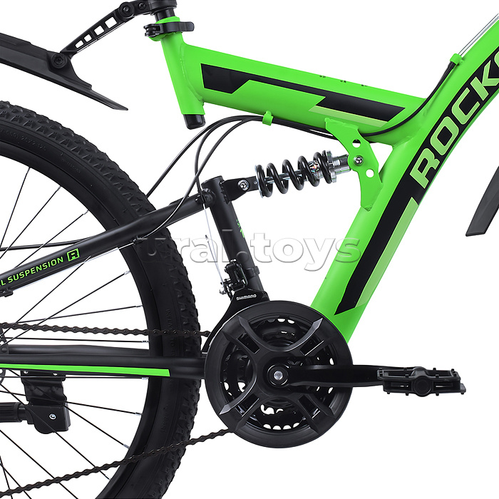 Велосипед 26" Rocket Azkar Pro, цвет зеленый, размер 18"