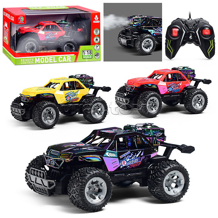 Машина "Тайфун" р/у, 27 MHz, под колпаком