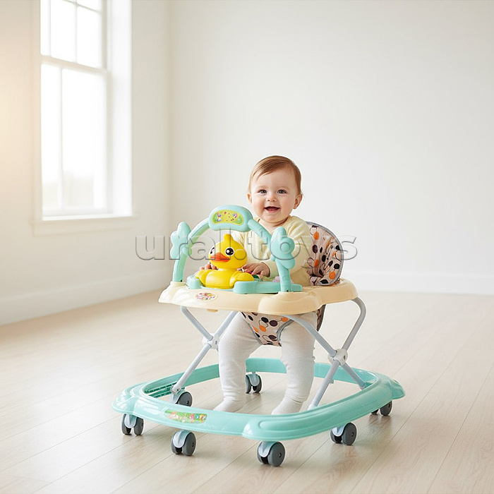 Ходунки "Хитрая уточка" (цвет мятный)