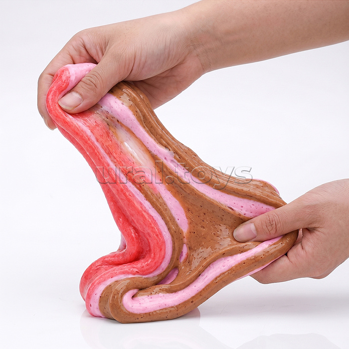 Игрушка-Антистресс "Лизун. "Клубничный пирог"