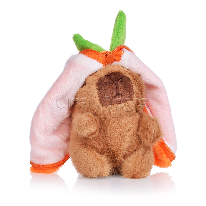 Мягкая игрушка "Капибара в сумочке" 12 см