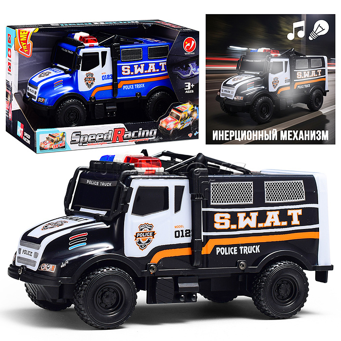 Машина "Перевозчик" 1:18, свет, звук, в коробке