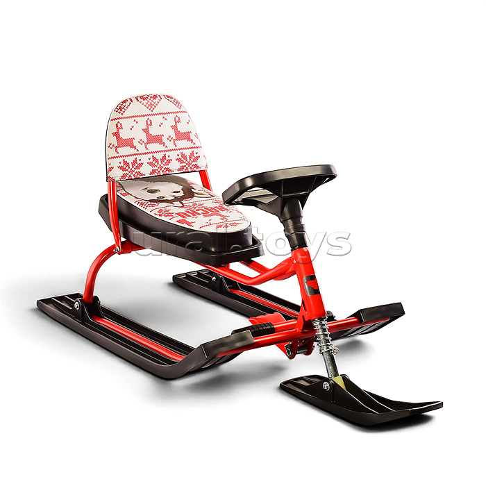 Игрушка Снегокат детский 104 "Comfort Хаски" со складной спинкой (Красный)