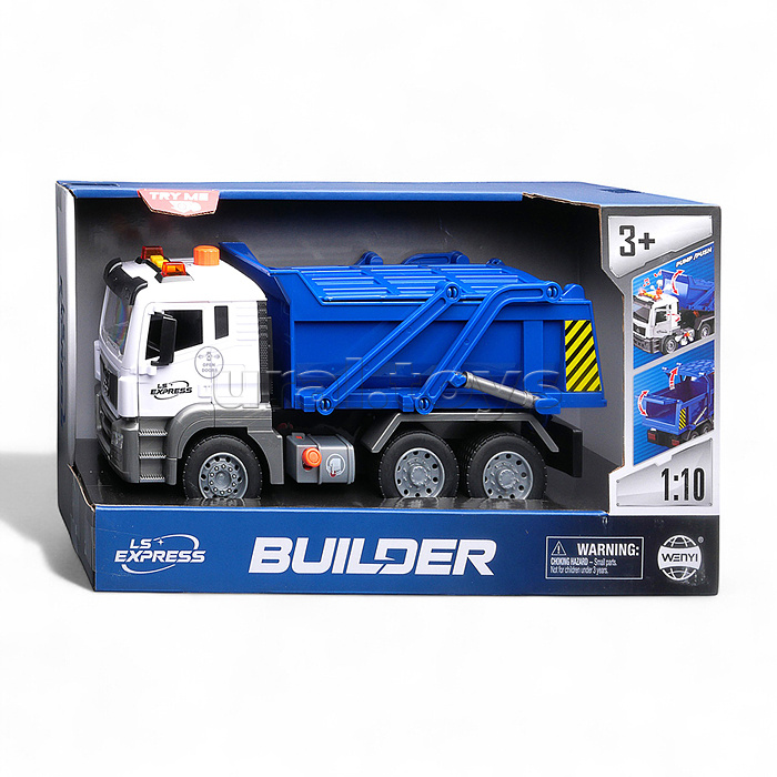 Машина "Самосвал" 1:10 (свет, звук) в коробке