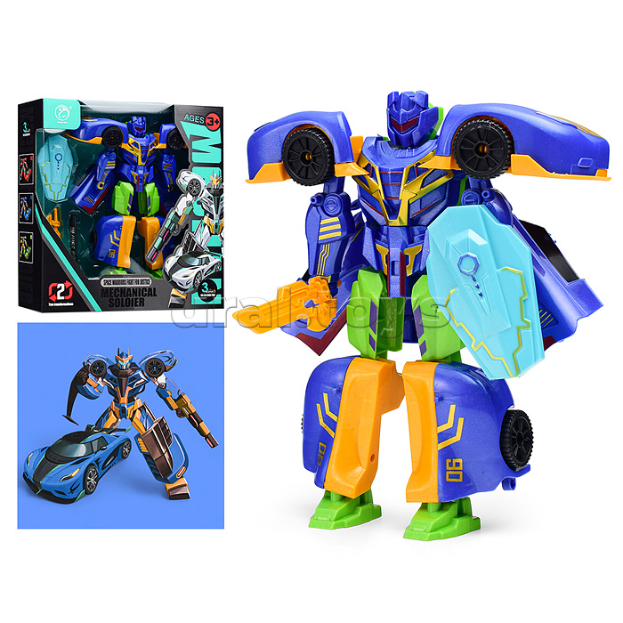 Робот трансформирующийся в спорткар, в коробке