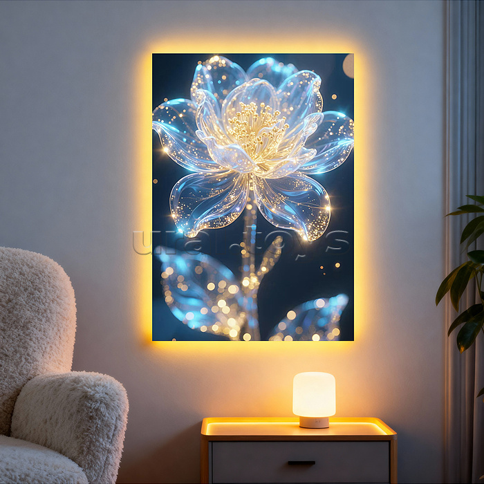 Мозаика алмазная "Волшебный цветок" 30*20 см.