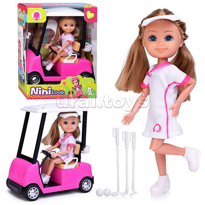 Кукла с аксессуарами "Гольфистка" в коробке