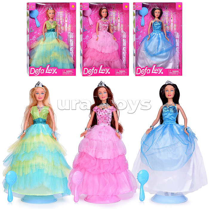 Кукла в бальном платье с аксессуарами,