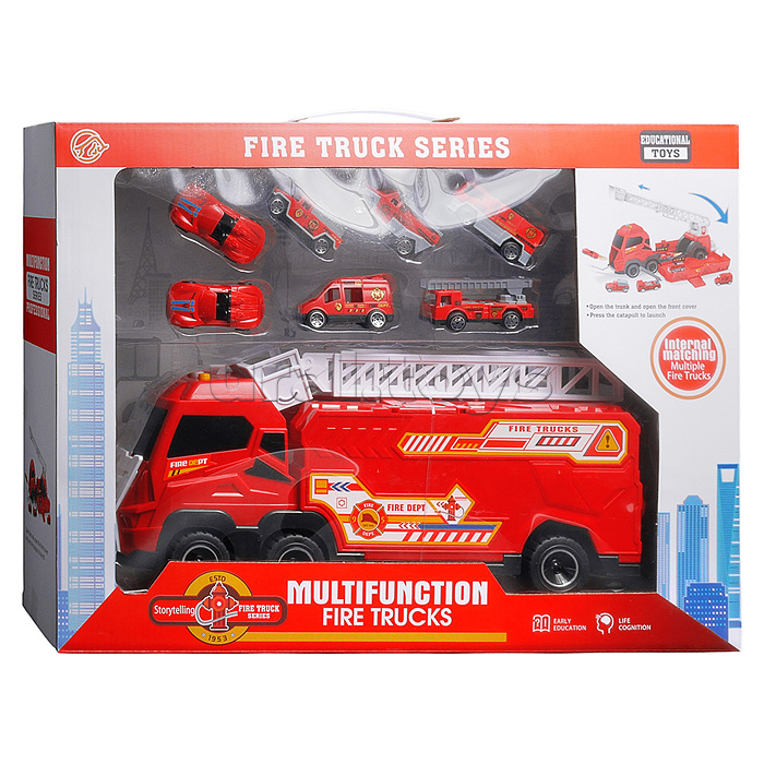 Машина "Пожарная команда" в коробке