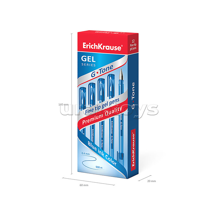 Ручка гелевая G-TONE, цвет чернил синий