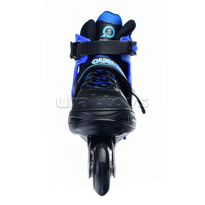 Роликовые коньки раздвижные, PU колёса, размер L, черно-синие, в сумке