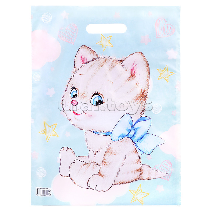 Пакет "Милый котенок" пакет вырубной (450х340х33)