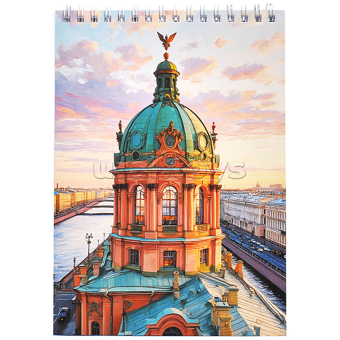 Блокноты А5 60л. "Волшебный город.1" гребень