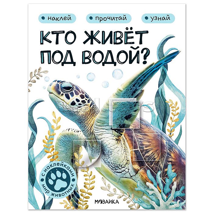 Мир животных с наклейками. Кто живёт под водой?