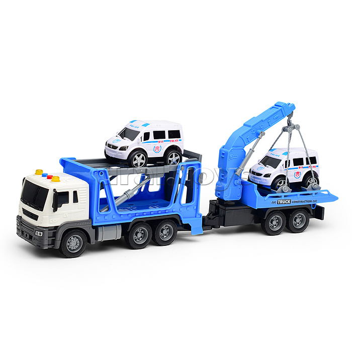 Машина "Автовоз с прицепом" в коробке