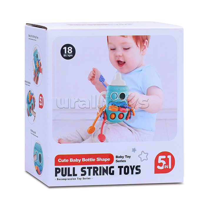 Развивающая игрушка 5 в 1 "Бутылочка" в коробке