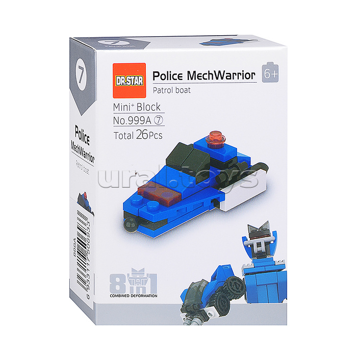 Конструктор "Полицеский робот" в коробке
