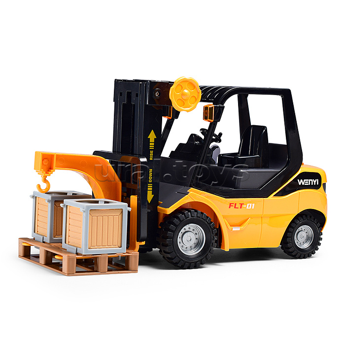 Погрузчик "Вилочный" 1:14 (свет. Звук) в коробке