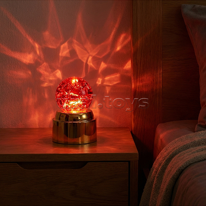 Светильник "Хрустальный шар" (в ассортименте) в коробке