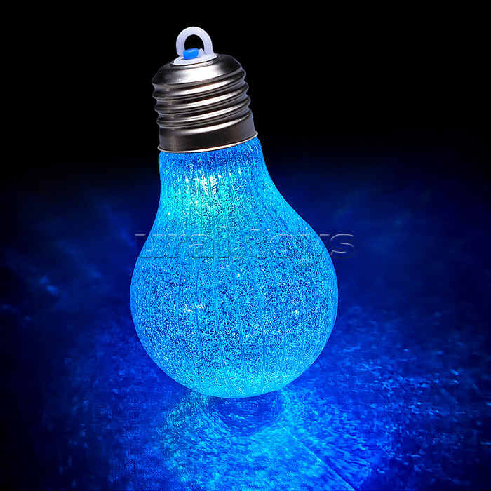 Набор новогодних украшений "Блестящие лампочки" (4шт х 10,5см)