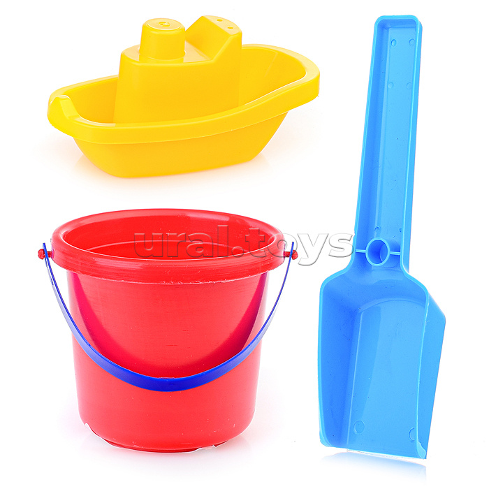 Набор с корабликом "Средний" (ведерко + совок)