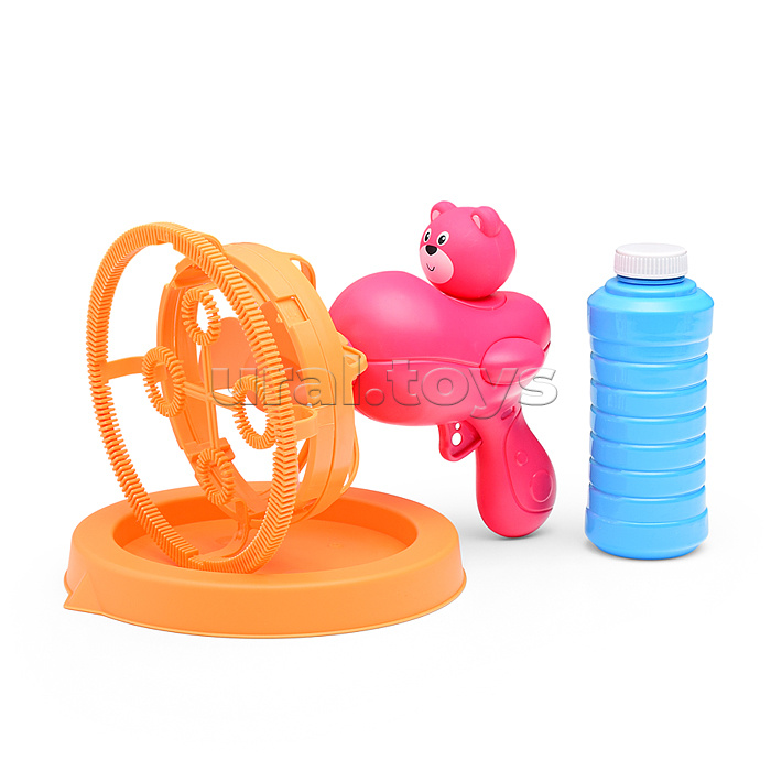 Пистолет "Мишка" для мыльных пузырей, на листе