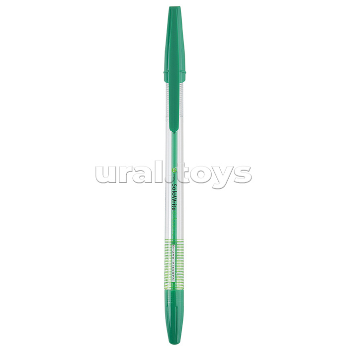 Ручка "Solo Write" шариковая, масло, 0.5 мм, зеленая