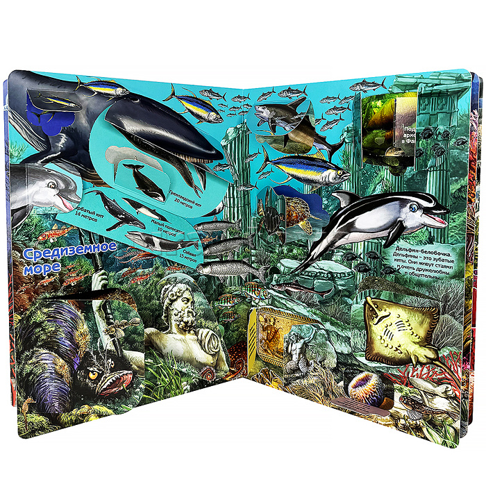 Энциклопедия с окошками "Что там, под водой?"